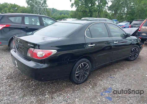 2004 Lexus Es 330 from USA, damaged, VIN JTHBA30G445043672